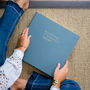 Large Linen Wedding Album With Minimalist Font, thumbnail 3 of 12