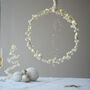 Scandi Christmas Pom Pom Fairy Light Wreath, thumbnail 1 of 12