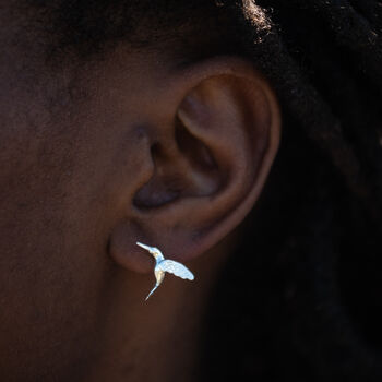 Hummingbird Stud Earrings, 2 of 9