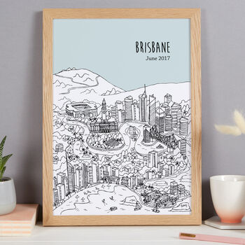 Personalised Brisbane Print, 10 of 10