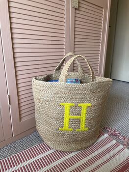 Alphabet Hand Made Basket Bags, 2 of 6
