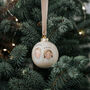 Baby's First Christmas Portrait Bauble, thumbnail 7 of 7