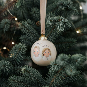 Baby's First Christmas Portrait Bauble, 7 of 7