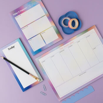 Daily Planner Notepad Blue, 3 of 4