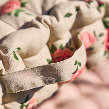 Country Rose Garden Bench Cushion, 5 of 5