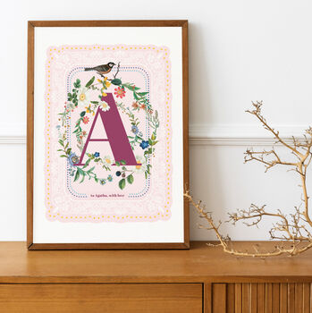 Personalised Letter Vintage Style Print, 2 of 7