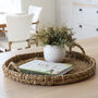 Large Braided Seagrass Round Tray, thumbnail 1 of 3