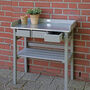 Lacquered Garden Three Drawer Workbench Grey Or Cream, thumbnail 4 of 5