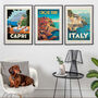Amalfi Coast, Italy Travel Print, thumbnail 2 of 2