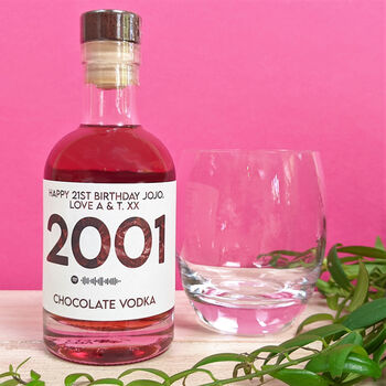 Personalised Special Year Chocolate Vodka With Music, 5 of 5