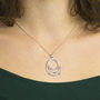 Sterling Silver Liquid Loops Necklace, thumbnail 3 of 7