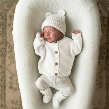 Personalised Knitted Cardigan 100% Cotton, 10 of 10