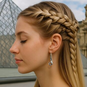 Spiral 18kt Gold Plated Sterling Silver Drop Earrings, 5 of 7