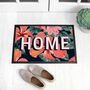 Personalised Tropical Flower Rubber Door Mat Gift, thumbnail 4 of 4