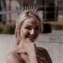 Hand Beaded Statement Alternative Spiked Bridal Crown, thumbnail 5 of 11