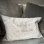 Personalised Couples Wedding Cushion, thumbnail 4 of 4