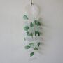 Shell And Glass Wind Chime Green And White, thumbnail 6 of 7