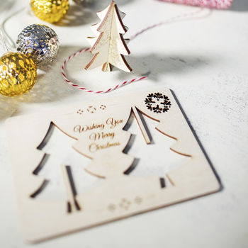 3D Greeting Card With Christmas Tree Decoration, 3 of 3