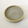 Round Concrete And Gold Trinket Dish, thumbnail 2 of 5