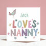 Personalised Nanny Birthday Card From Girls Or Boys, thumbnail 3 of 3