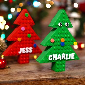 Personalised Lego Compatible Christmas Tree, 6 of 11