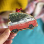 Vw Campervan With Christmas Tree Decoration, thumbnail 4 of 5