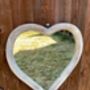 Wooden Heart Hanging Mirror Small Indoor/Outdoor Garden Décor, thumbnail 5 of 8
