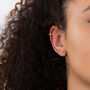 Silver Or Gold Plated Rainbow Climber And Cuff Earrings, thumbnail 1 of 8