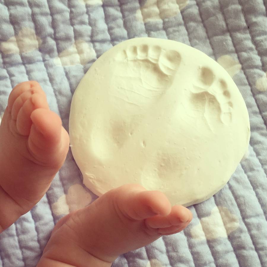 Baby Handprint Footprint Imprint Keepsake Kit By Stomp Stamps