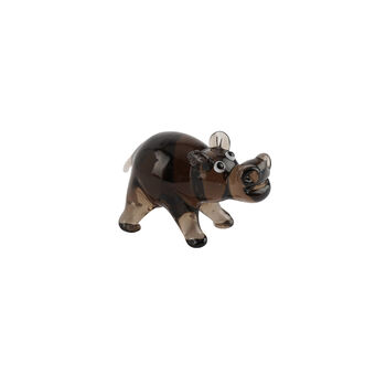 Artisan Glass Hippo In Gift Box | Collectable | Glass Animal | Home Decor, 3 of 5