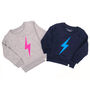 Neon Bolt Organic Sweatshirt Gift For Girls / Boys, thumbnail 4 of 10