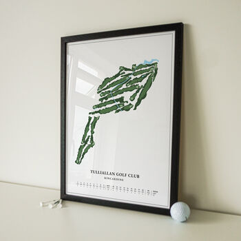 Personalised Framed Golf Map Art For Any Golf Course, 2 of 5