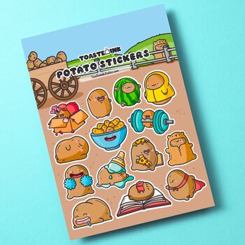 Potato Sticker Sheet | Cute Stickers, 2 of 6