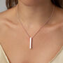 Simple Curb Chain Bar Necklace, thumbnail 7 of 9