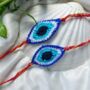 Handmade Large Evil Eye Rakhi For Raksha Bandhan, thumbnail 1 of 5