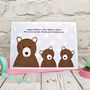 'Bears' Personalised Mother's Day Card, thumbnail 2 of 7