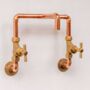 Industrial Copper Faucet – Wall Mounted, thumbnail 1 of 4