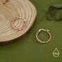 Thorned Vine Sterling Silver Hoop Earrings, thumbnail 4 of 11