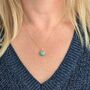 The Orb Turquoise December Birthstone Necklace, Gold, thumbnail 2 of 8