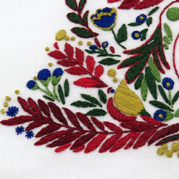 Yuletide Festive Christmas Holidays Hand Embroidery Kit, 5 of 12