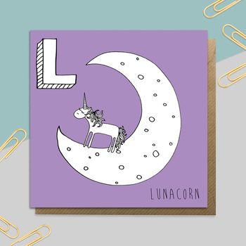 Unicorn Alphabet Cards A To M, 12 of 12