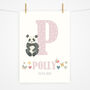 Personalised Initial And Name Childrens Print, thumbnail 1 of 9