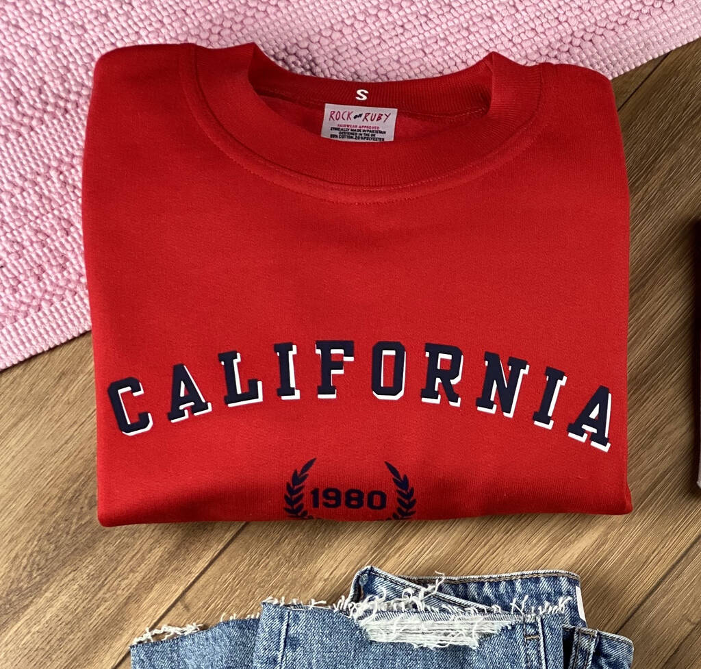 Personalised Varsity City Sweatshirt By Rock On Ruby