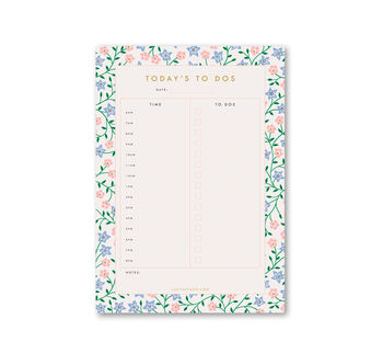 A5 Daily Planner Bright Flowers Design, 10 of 11