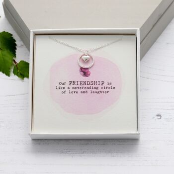 Friendship Is A Circle Necklace By Attic | notonthehighstreet.com