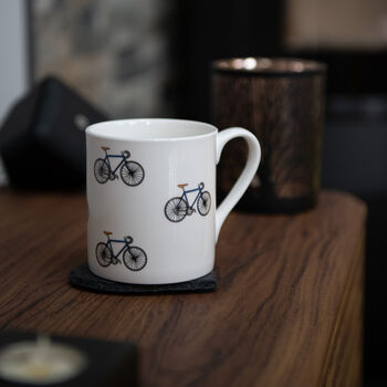 Bicycle Illustration Fine Bone China Mug, 4 of 4