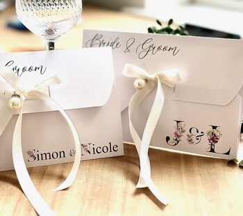 Personalised Wedding Gift Wallet For Money/Card/Voucher, 8 of 12
