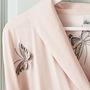 Personalised Bridal Butterfly Long Dressing Gown, thumbnail 3 of 8