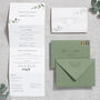Eucalyptus Greenery Wedding Invitation Concertina, thumbnail 1 of 8