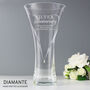 Personalised Silver Anniversary Diamante Heart Vase, thumbnail 3 of 3